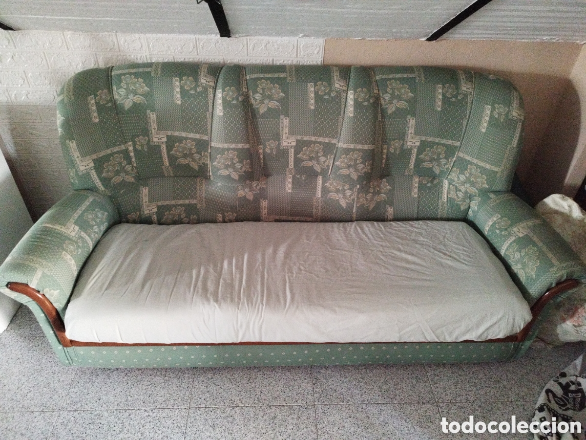 Vintage: Sof&aacute; 3 plazas estructura de madera - Foto 10