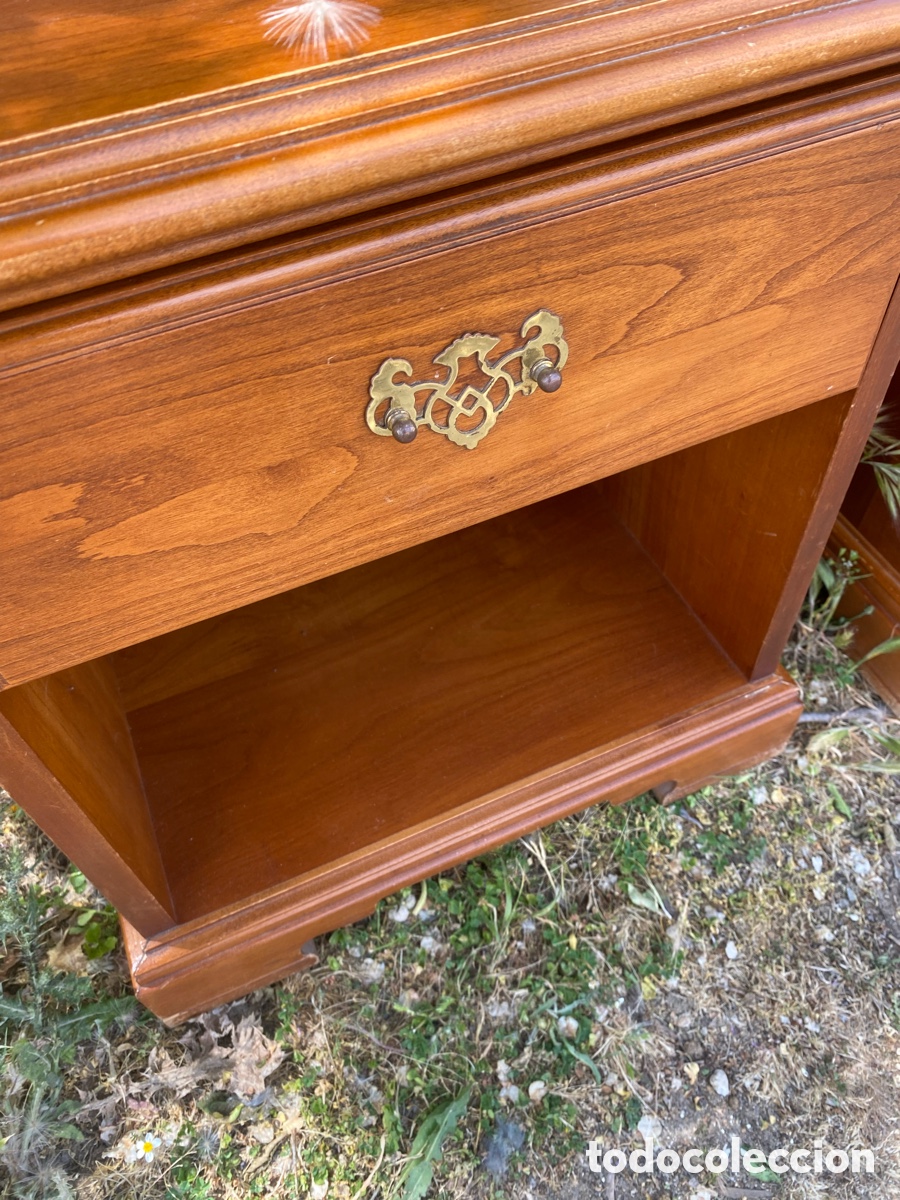 Vintage: Pareja de mesillas en madera - Foto 3