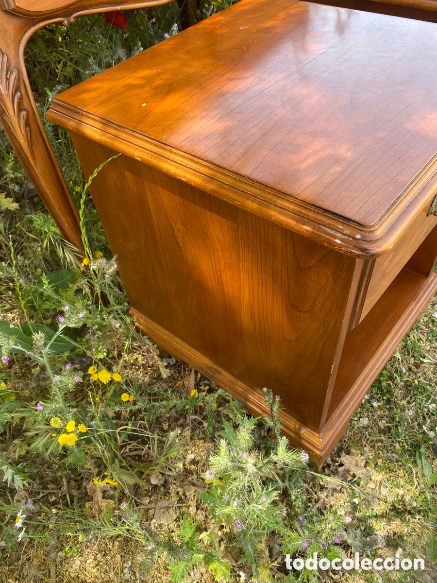 Vintage: Pareja de mesillas en madera - Foto 4
