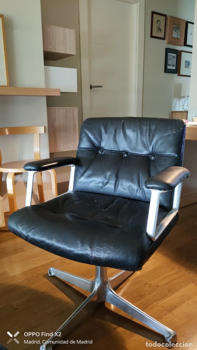 Vintage: Sillon despacho giratorio piel - Foto 1