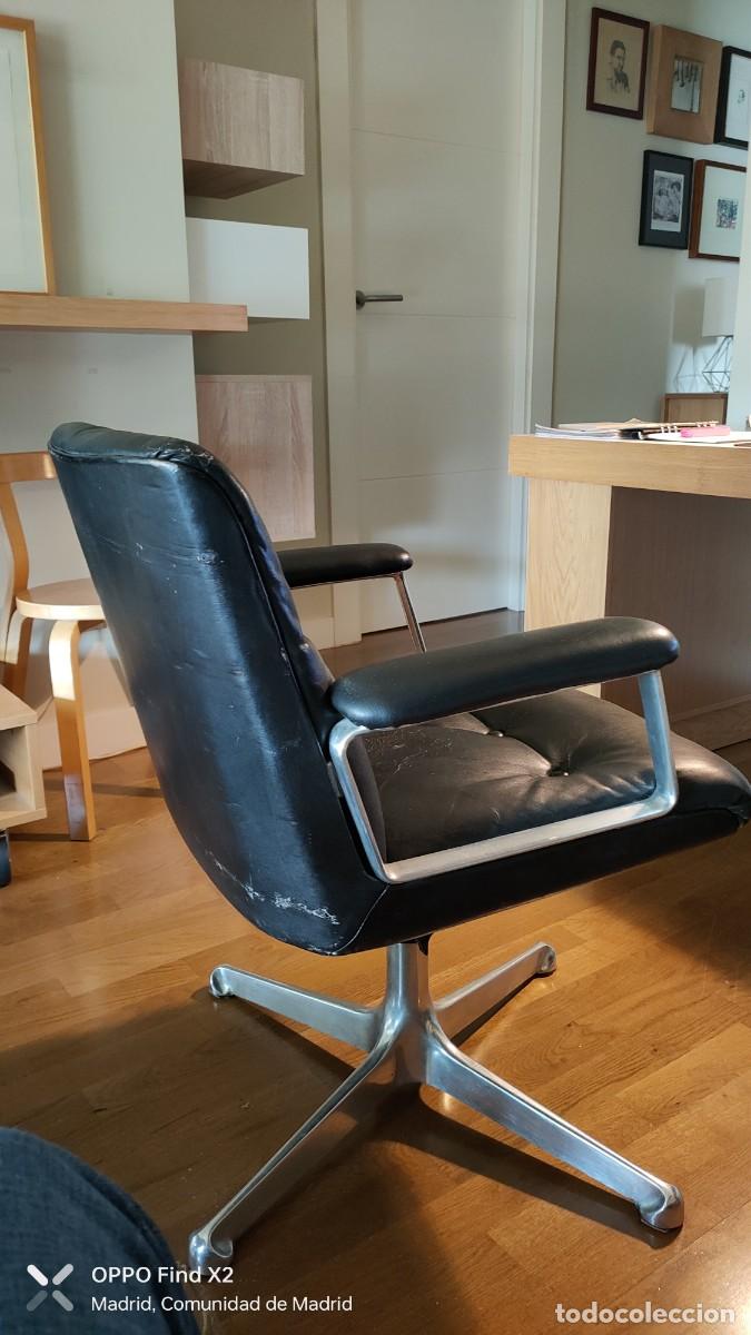 Vintage: Sillon despacho giratorio piel - Foto 3