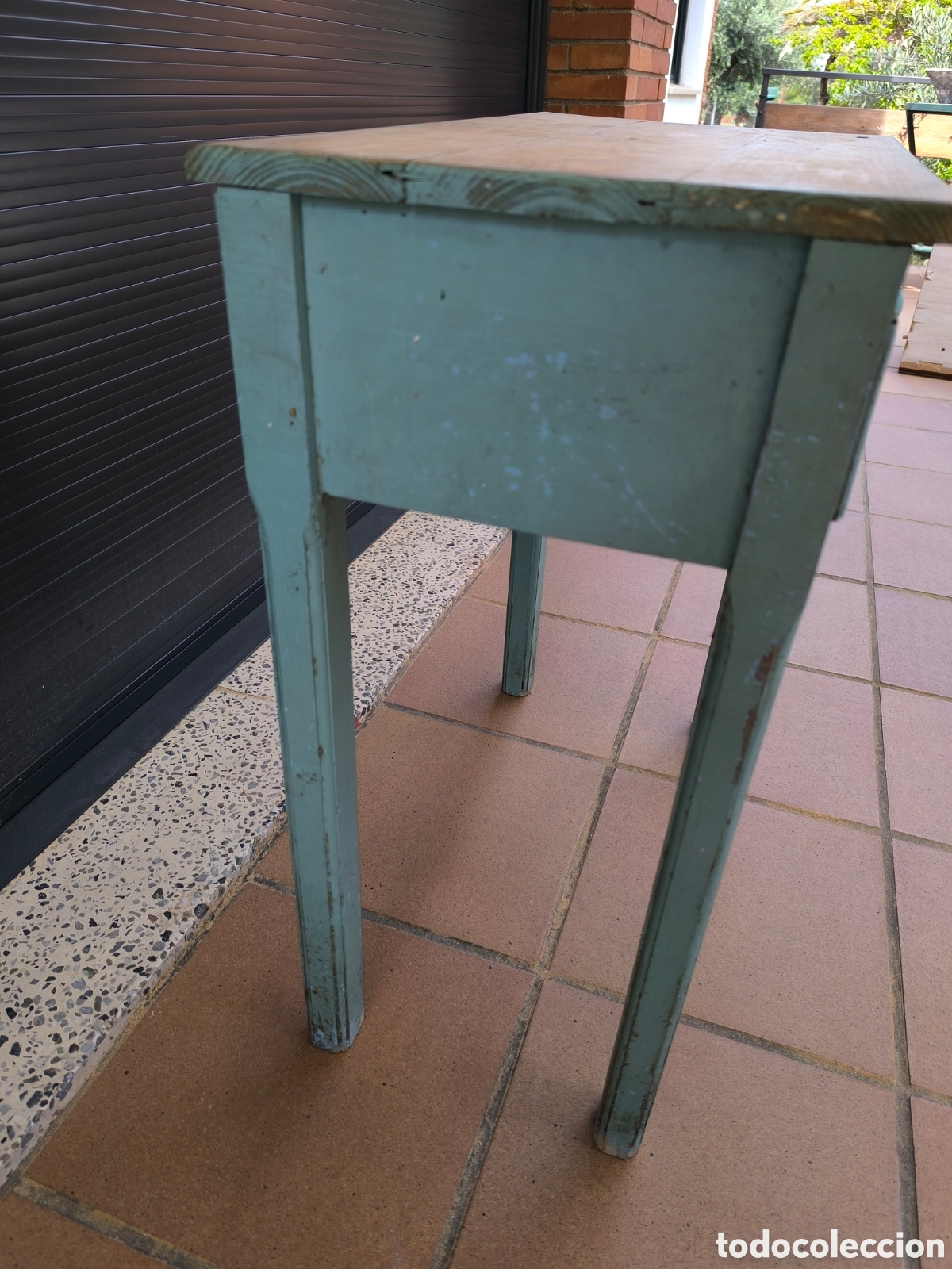 Vintage: Mesa tocinera pino, original - Foto 2