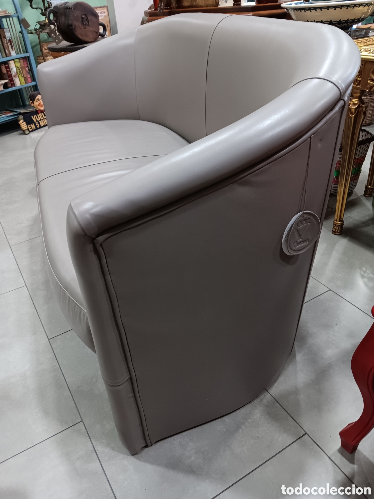 Vintage: SOFA EN PIEL MARCA VALENTI - Foto 3