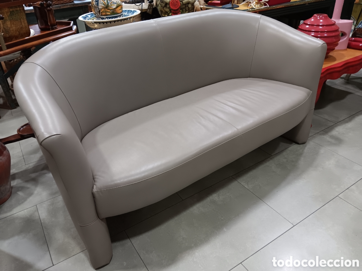Vintage: SOFA EN PIEL MARCA VALENTI - Foto 1
