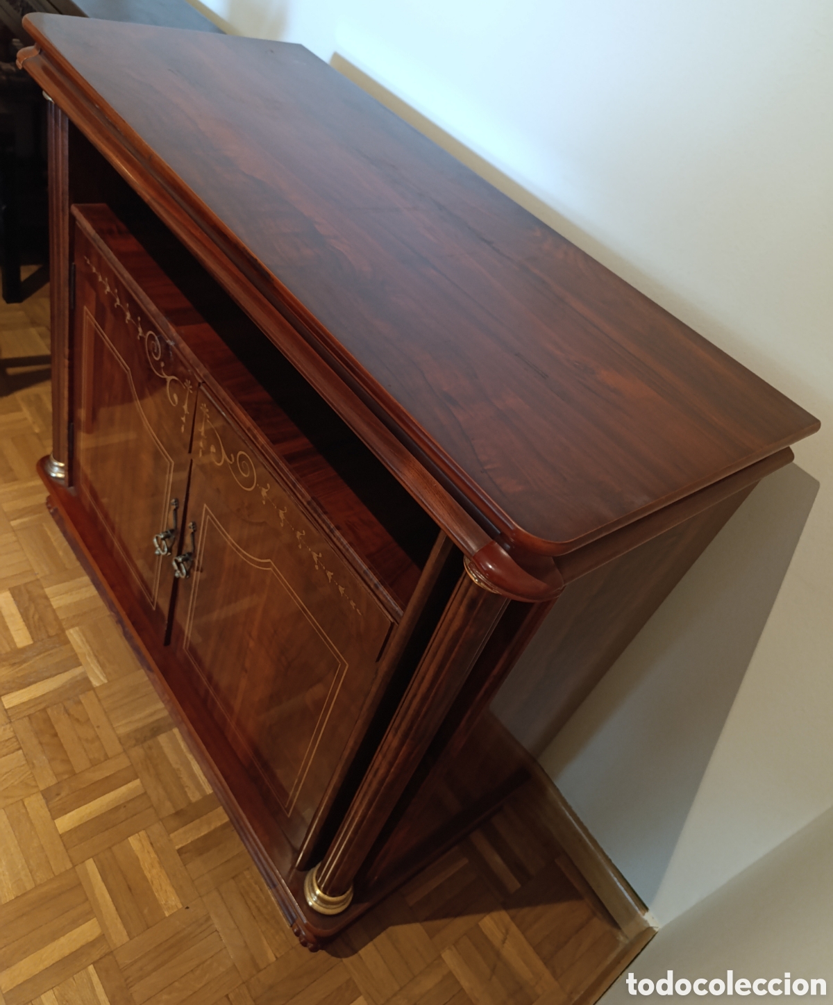 Vintage: AMPLIA MESA DE MADERA MACIZA - Foto 4