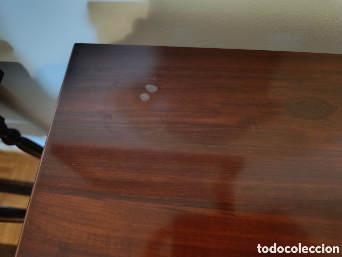 Vintage: AMPLIA MESA DE MADERA MACIZA - Foto 5