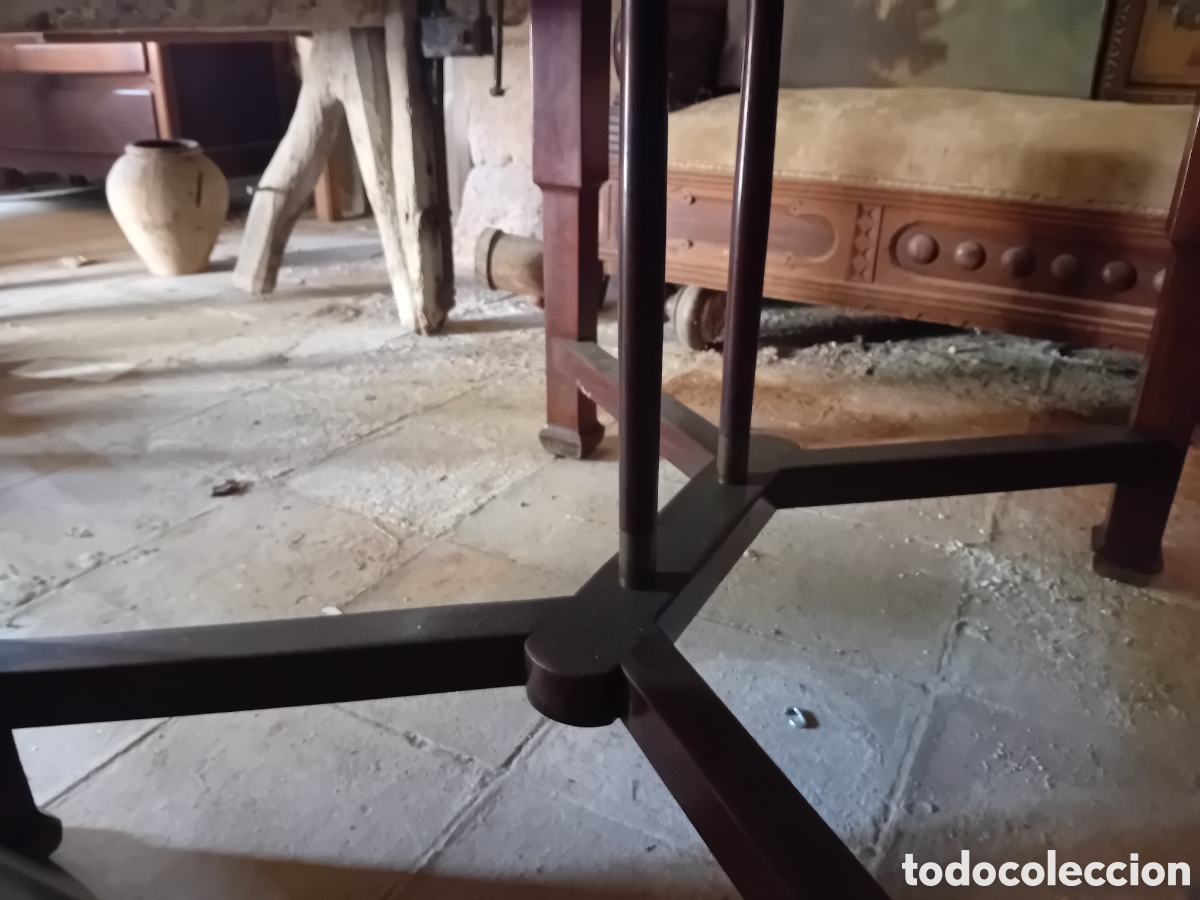 Vintage: Art-Dec&ograve;, Mesa extensible y buffet. 1920, madera. - Foto 5