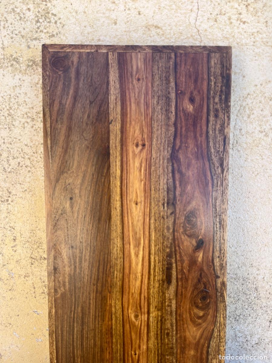 Vintage: Estanter&iacute;a o balda en madera de mango, barnizada. Sin uso. - Foto 2