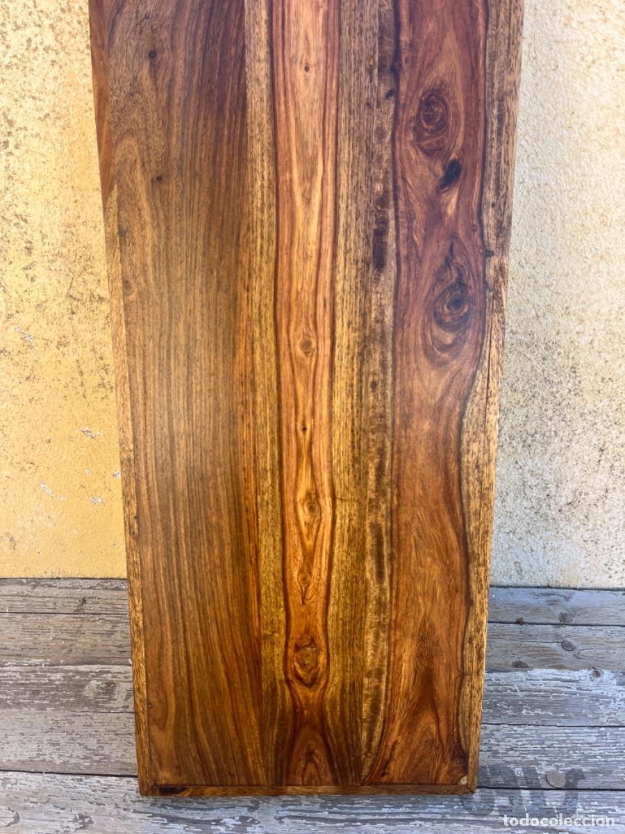 Vintage: Estanter&iacute;a o balda en madera de mango, barnizada. Sin uso. - Foto 3