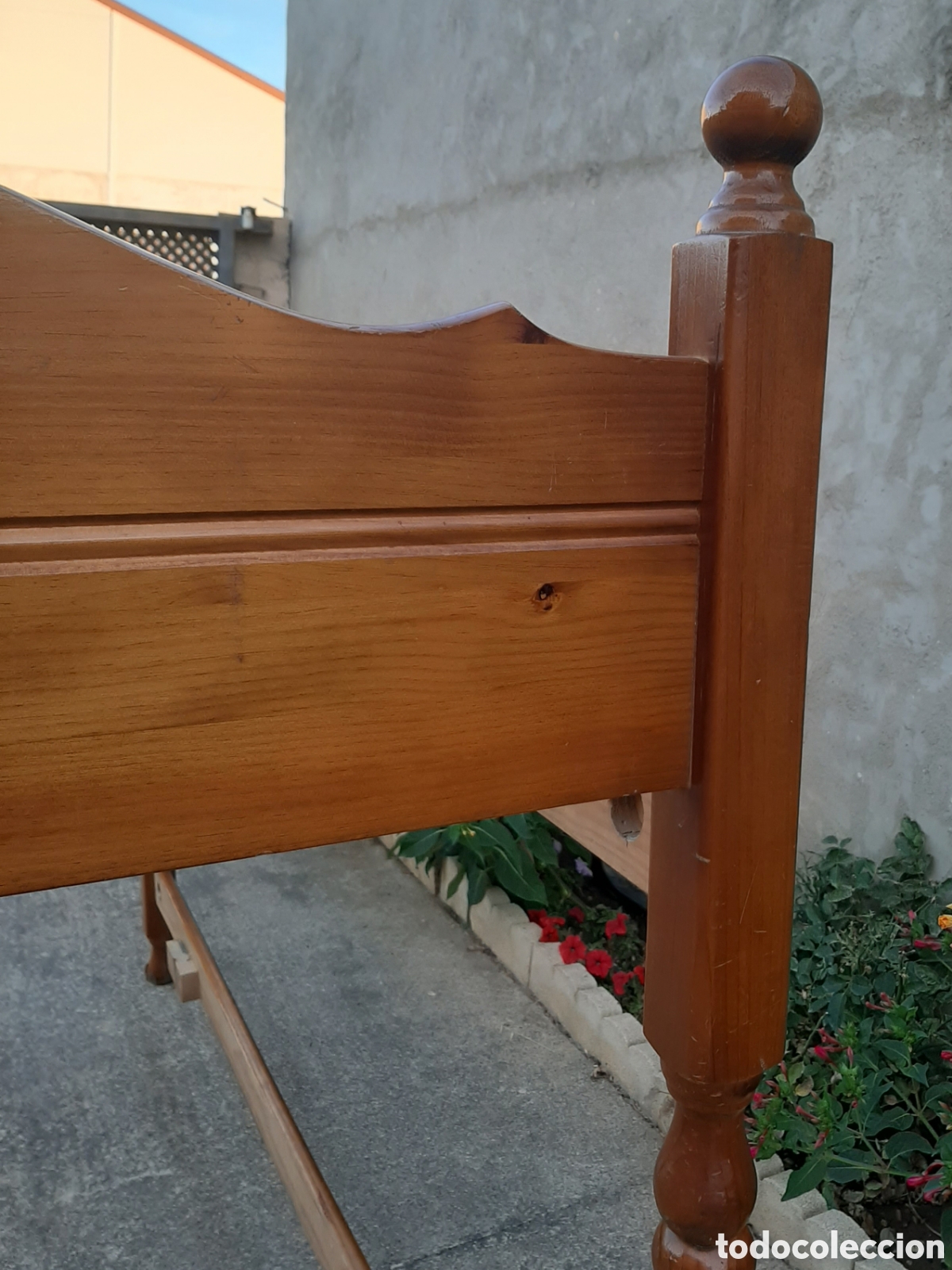 Vintage: Litera de madera maciza, cama muy robusta - Foto 6