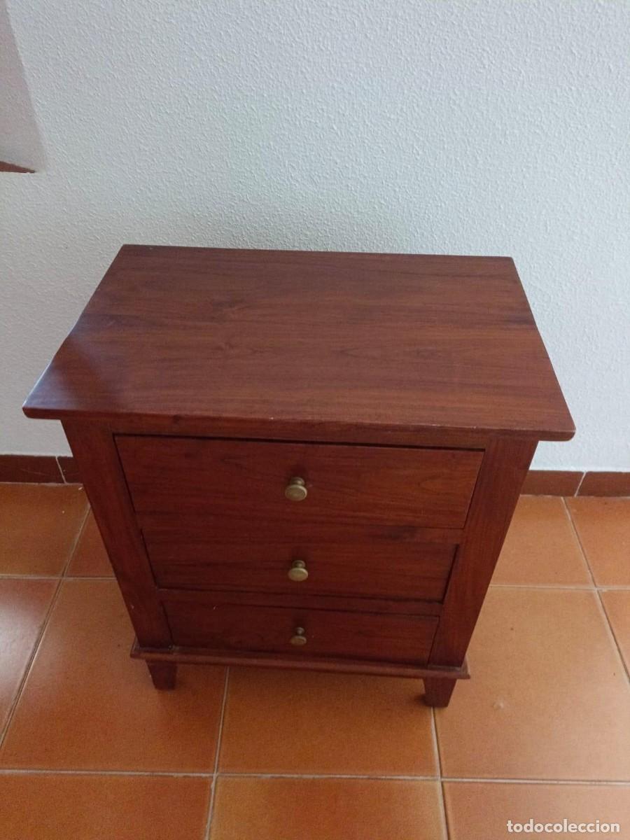 Vintage: MESA DE NOCHE DE TECA - Foto 2