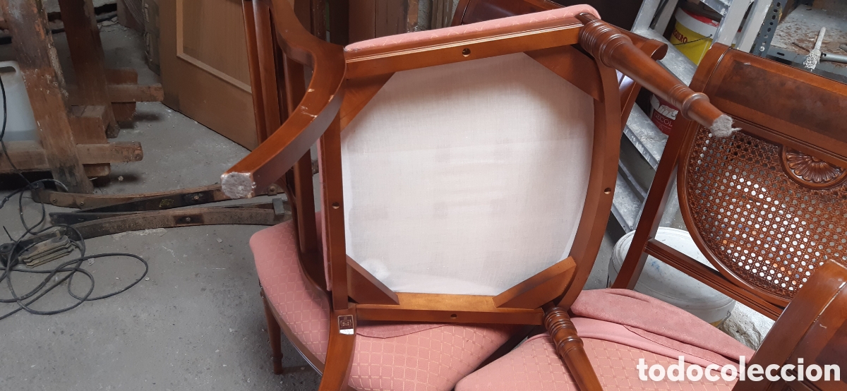 Vintage: Silla cl&aacute;sica rejilla. - Foto 5