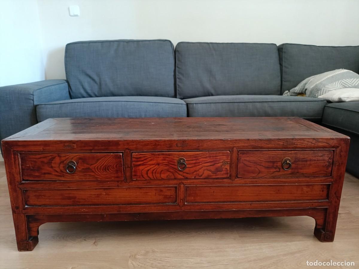 Vintage: Mesa auxiliar de madera - Foto 1