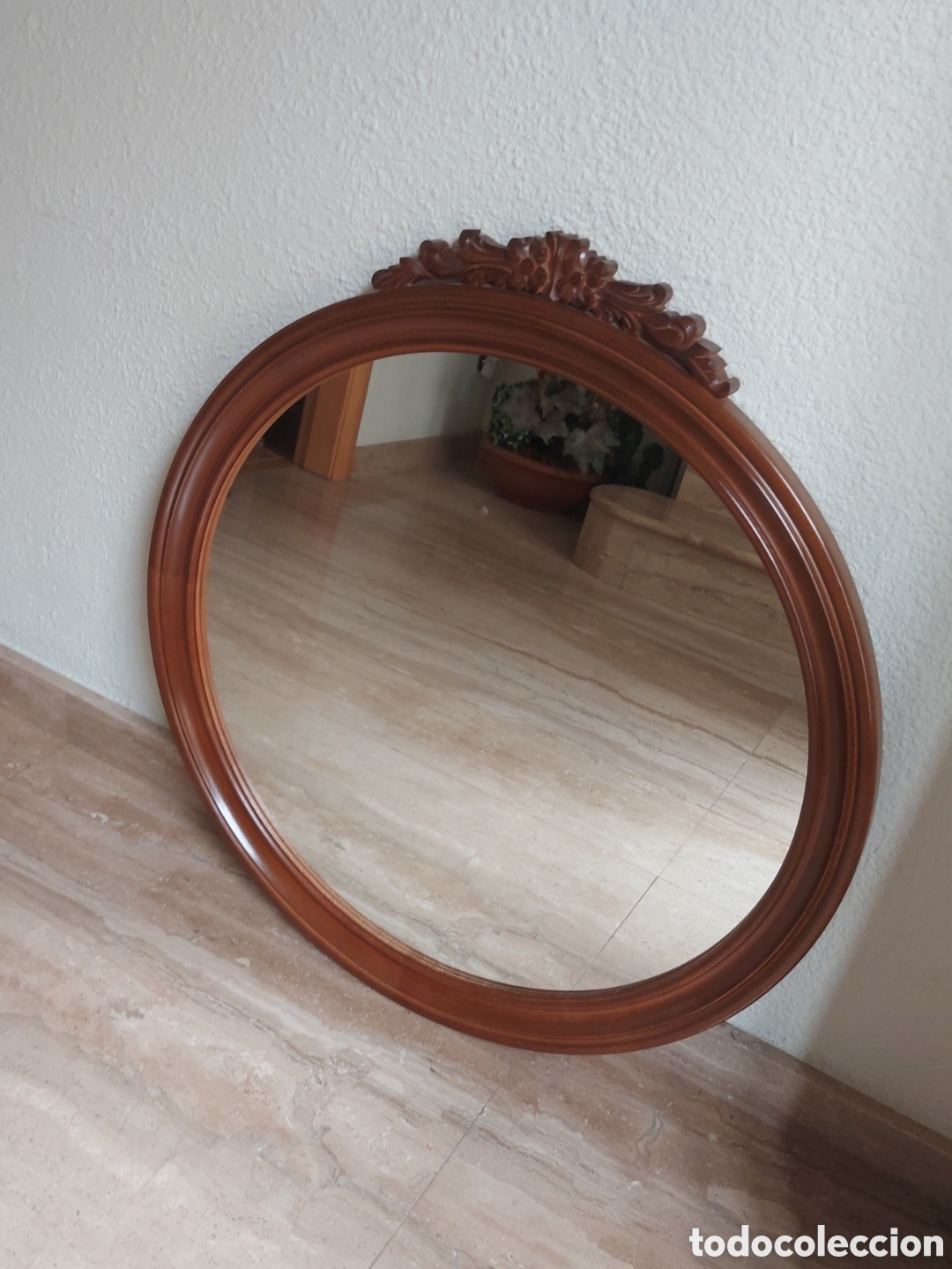 Vintage: Espejo tocador de madera - Foto 2
