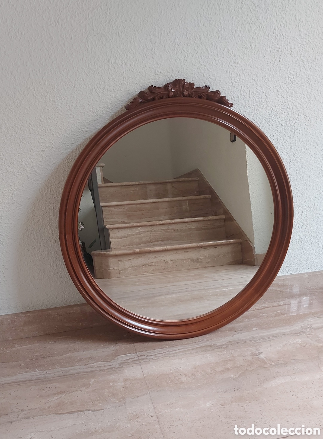 Vintage: Espejo tocador de madera - Foto 1