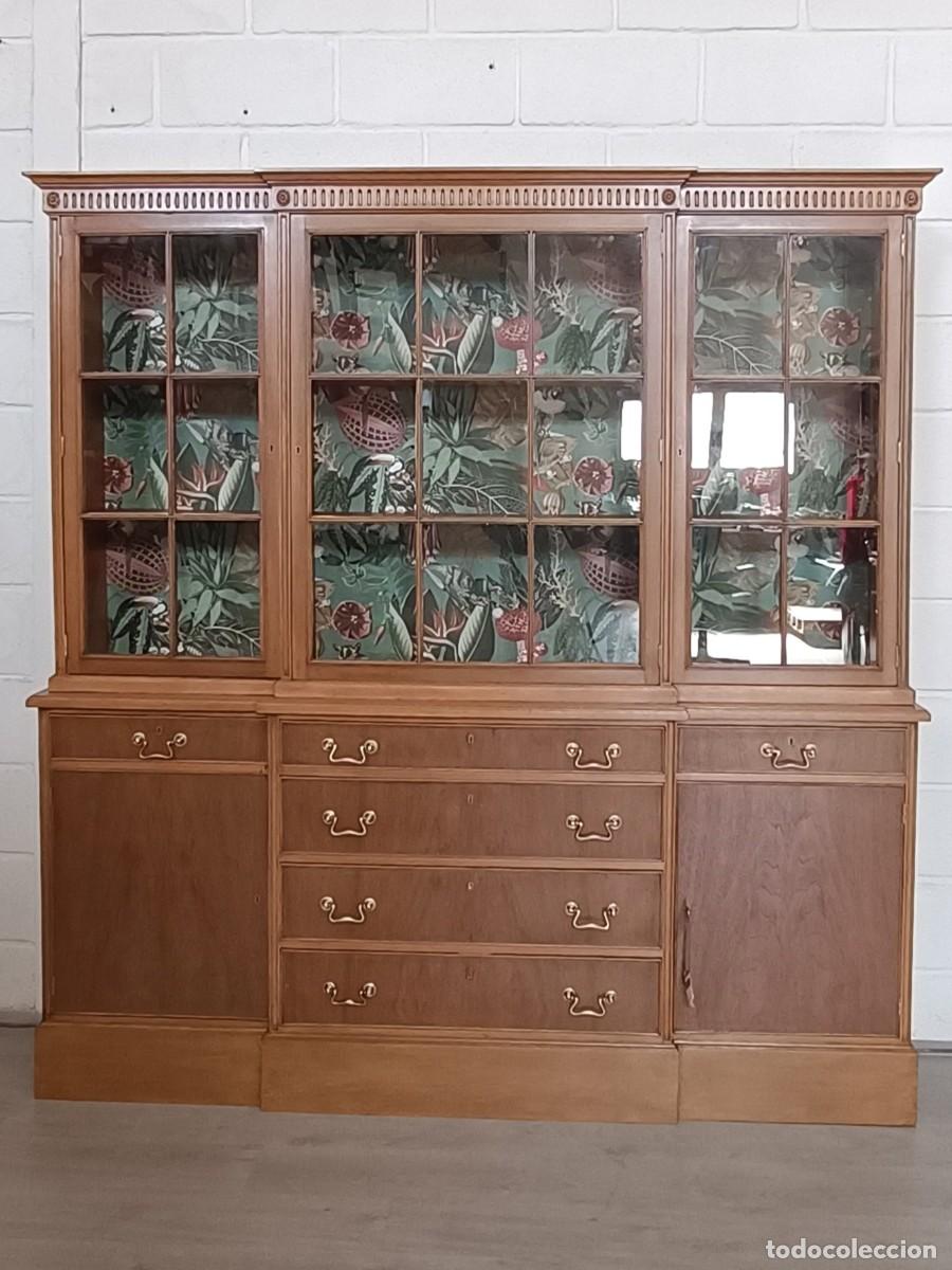Vintage: LIBRERIA INGLESA ESTILO GEORGIANO. - Foto 2