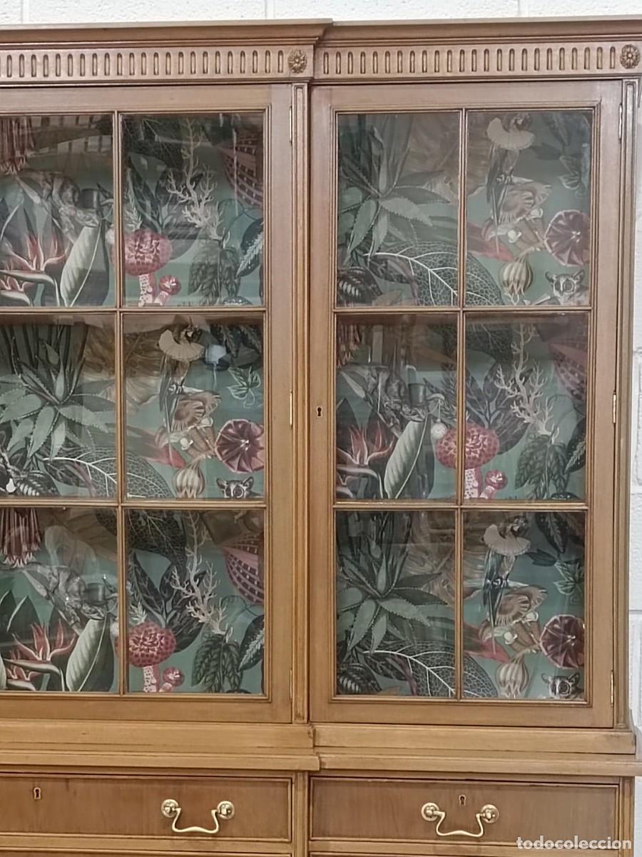 Vintage: LIBRERIA INGLESA ESTILO GEORGIANO. - Foto 4