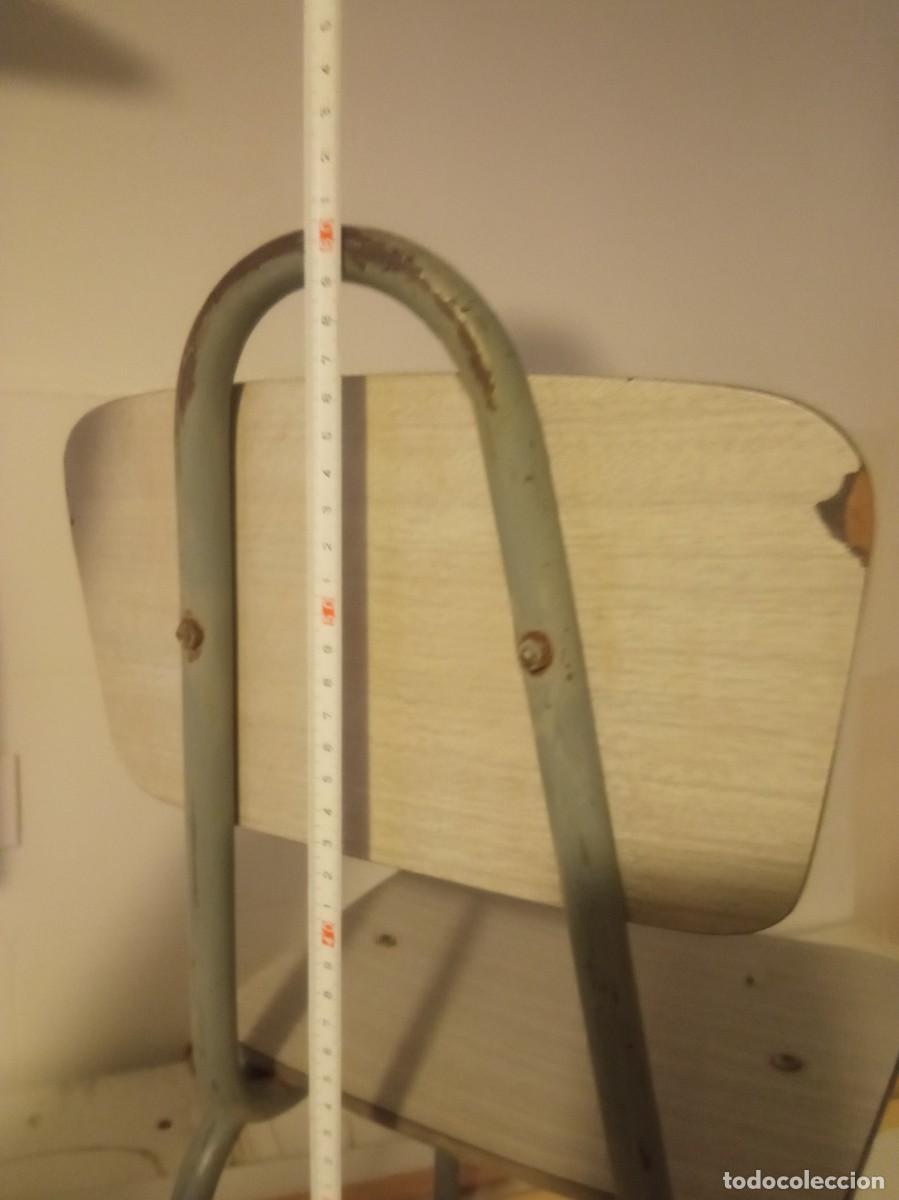 Vintage: silla infantil formica y hierro - Foto 7