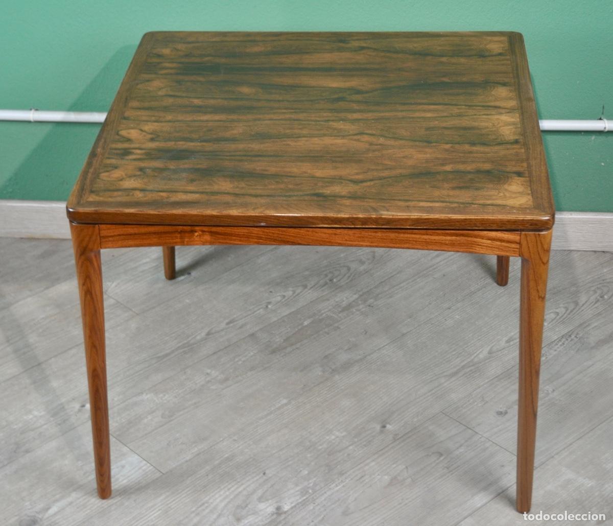 Vintage: Mesa auxiliar danesa en madera de palisandro - Foto 1