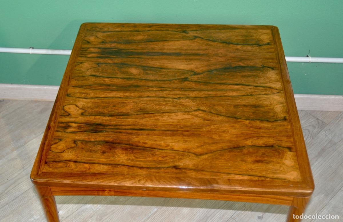 Vintage: Mesa auxiliar danesa en madera de palisandro - Foto 2