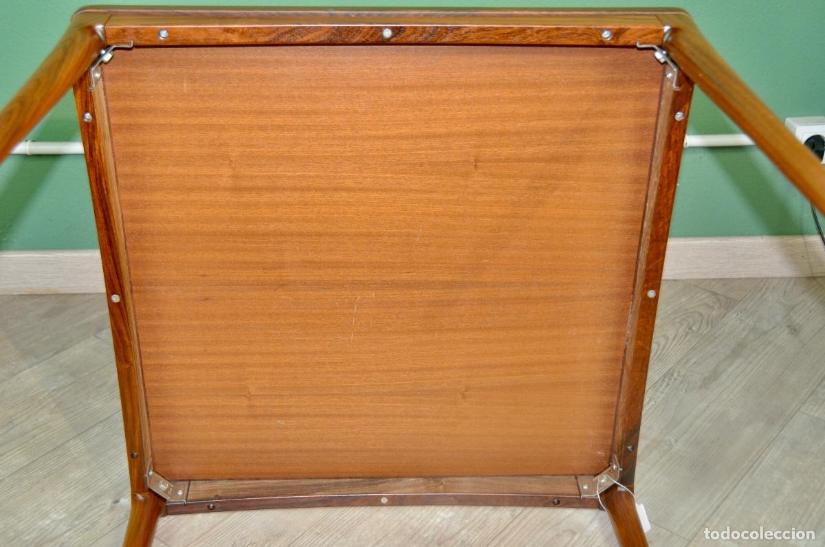 Vintage: Mesa auxiliar danesa en madera de palisandro - Foto 7
