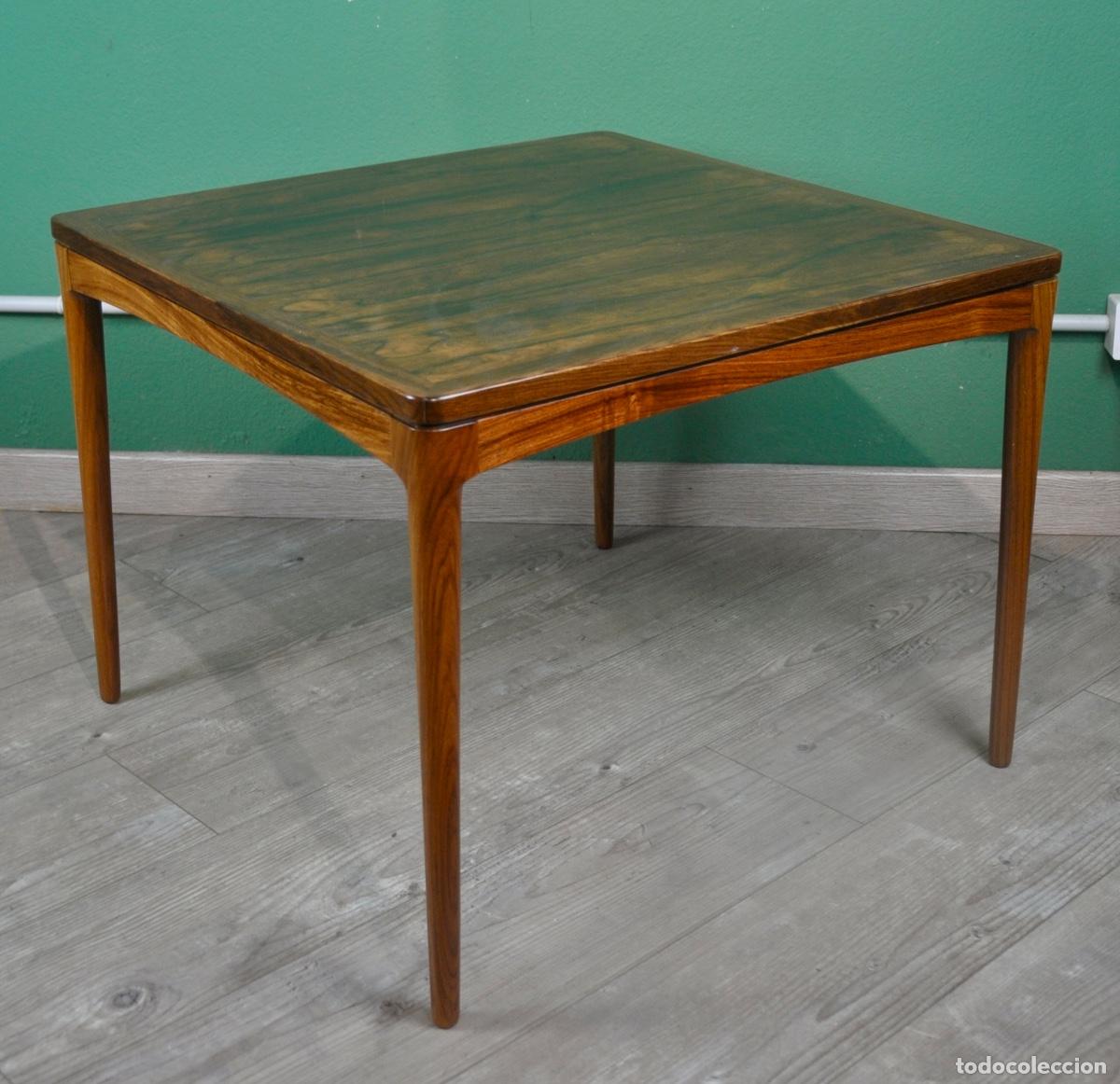 Vintage: Mesa auxiliar danesa en madera de palisandro - Foto 10