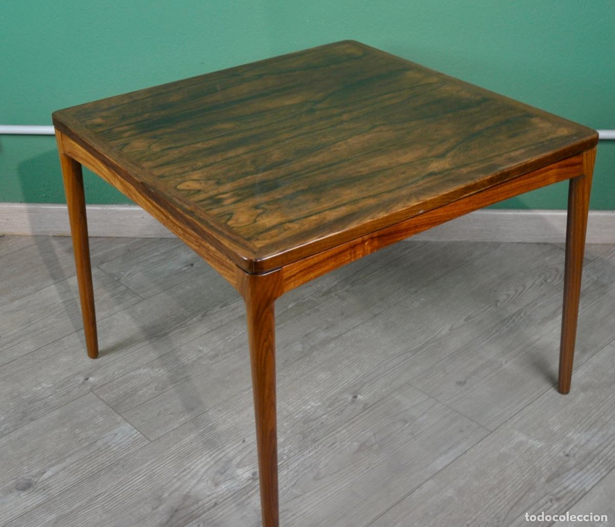 Vintage: Mesa auxiliar danesa en madera de palisandro - Foto 11