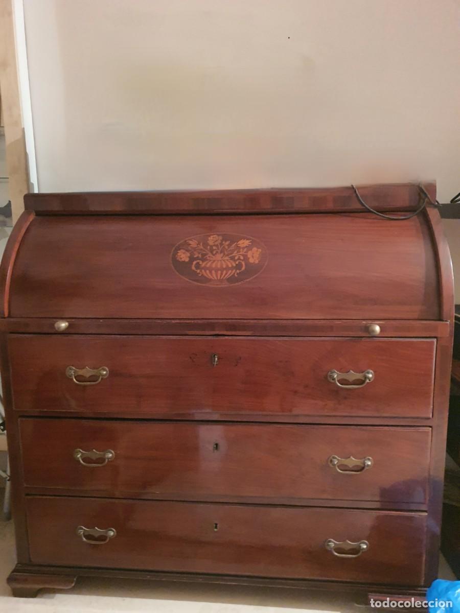 Vintage: Secreter con marqueter&iacute;a - Foto 1