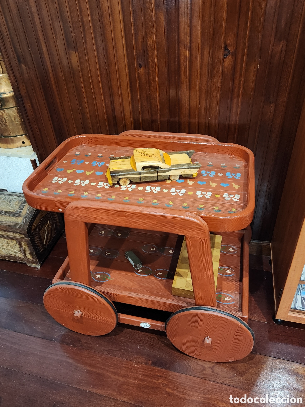 Vintage: Mesa auxiliar restaurada - Foto 1
