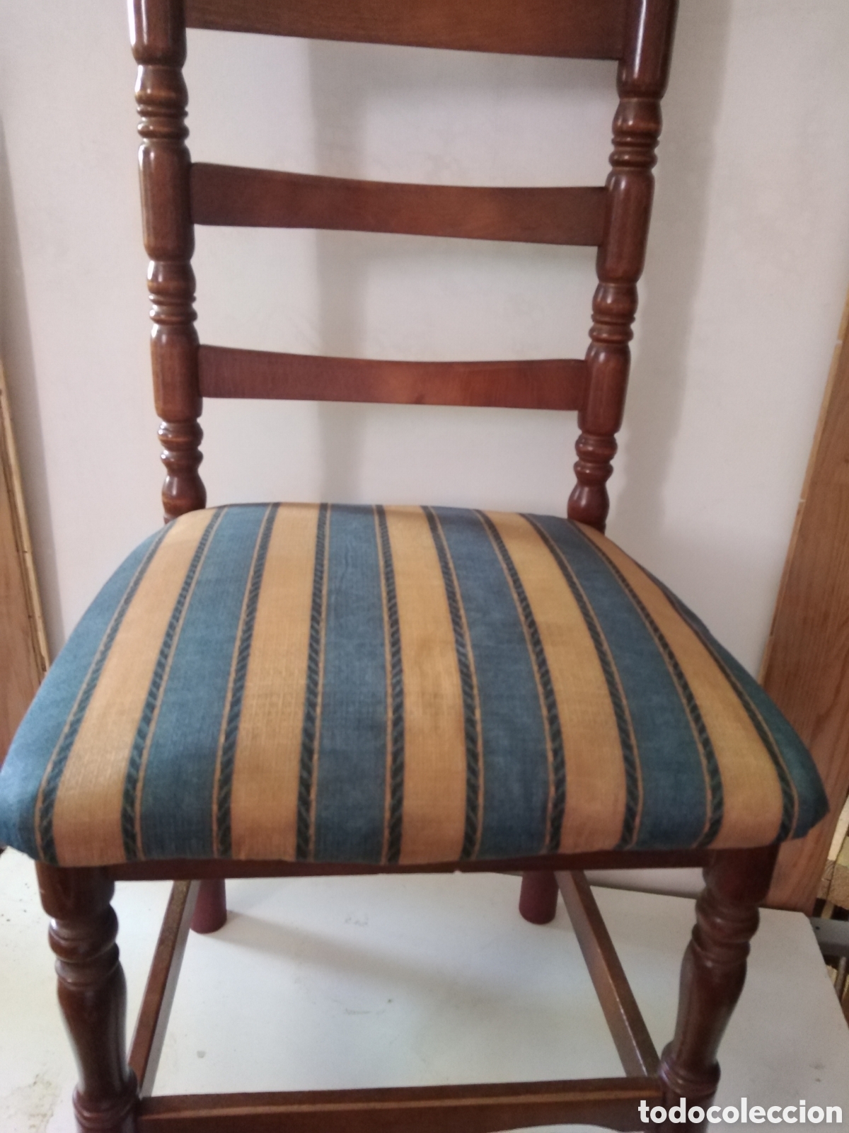 Vintage: SILLA DE MADERA ALLA - Foto 4