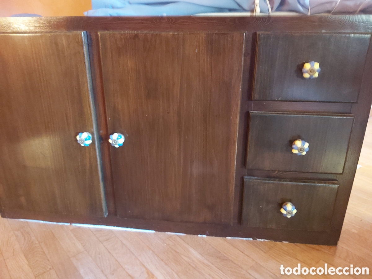 Vintage: APARADOR DE MADERA 3CAJONES - Foto 3