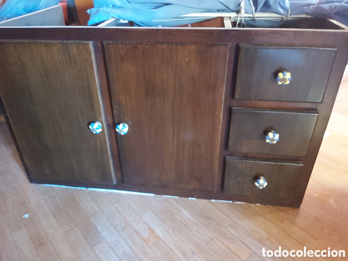 Vintage: APARADOR DE MADERA 3CAJONES - Foto 1