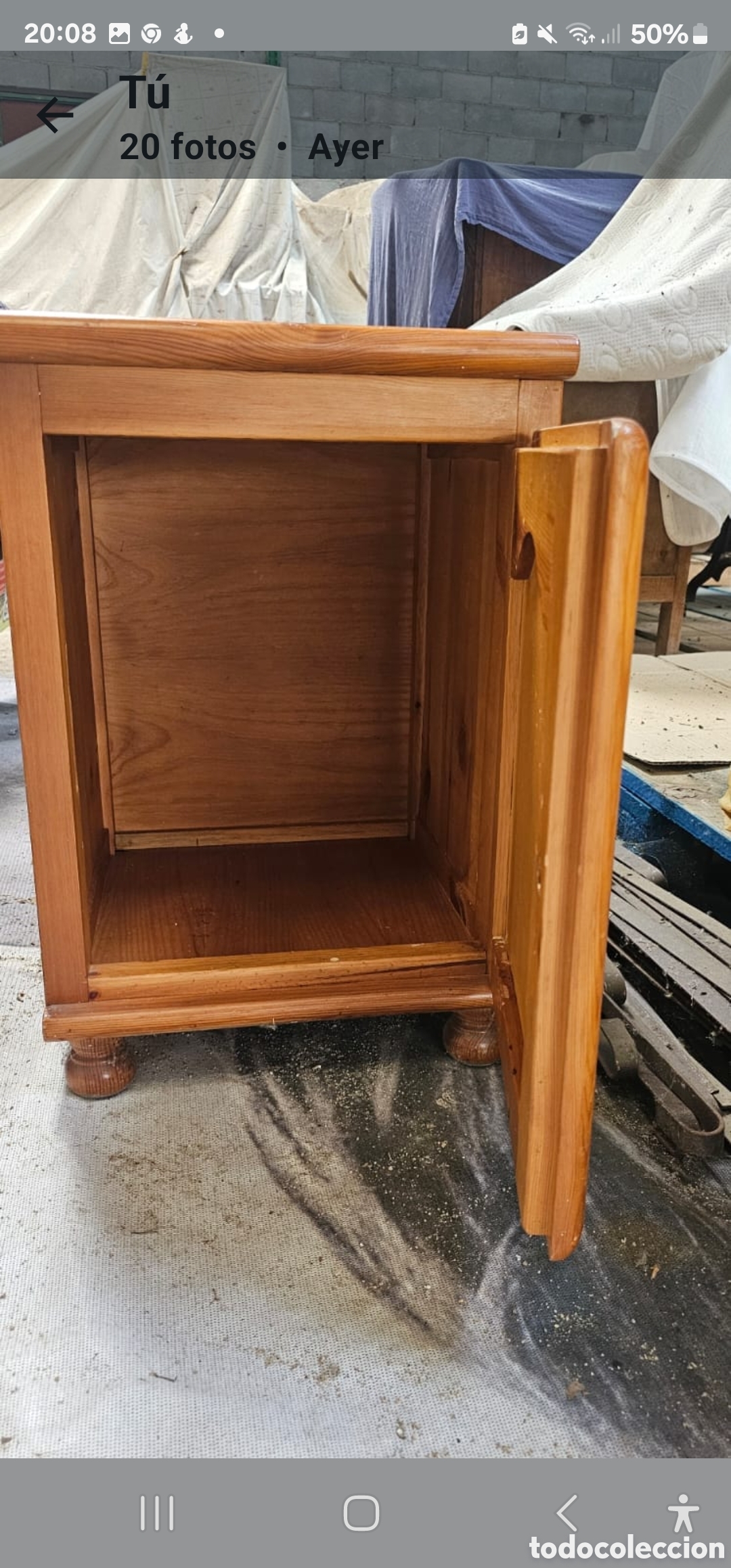 Vintage: Mesilla madera maciza - Foto 2