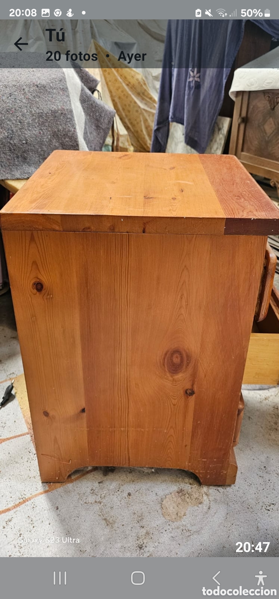 Vintage: Mesilla madera maciza - Foto 4
