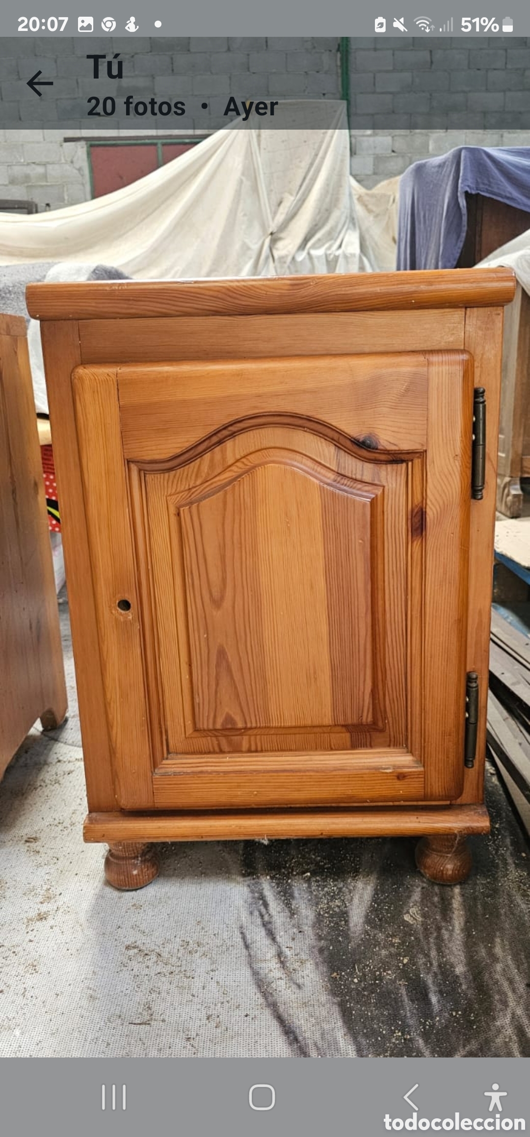 Vintage: Mesilla madera maciza - Foto 1