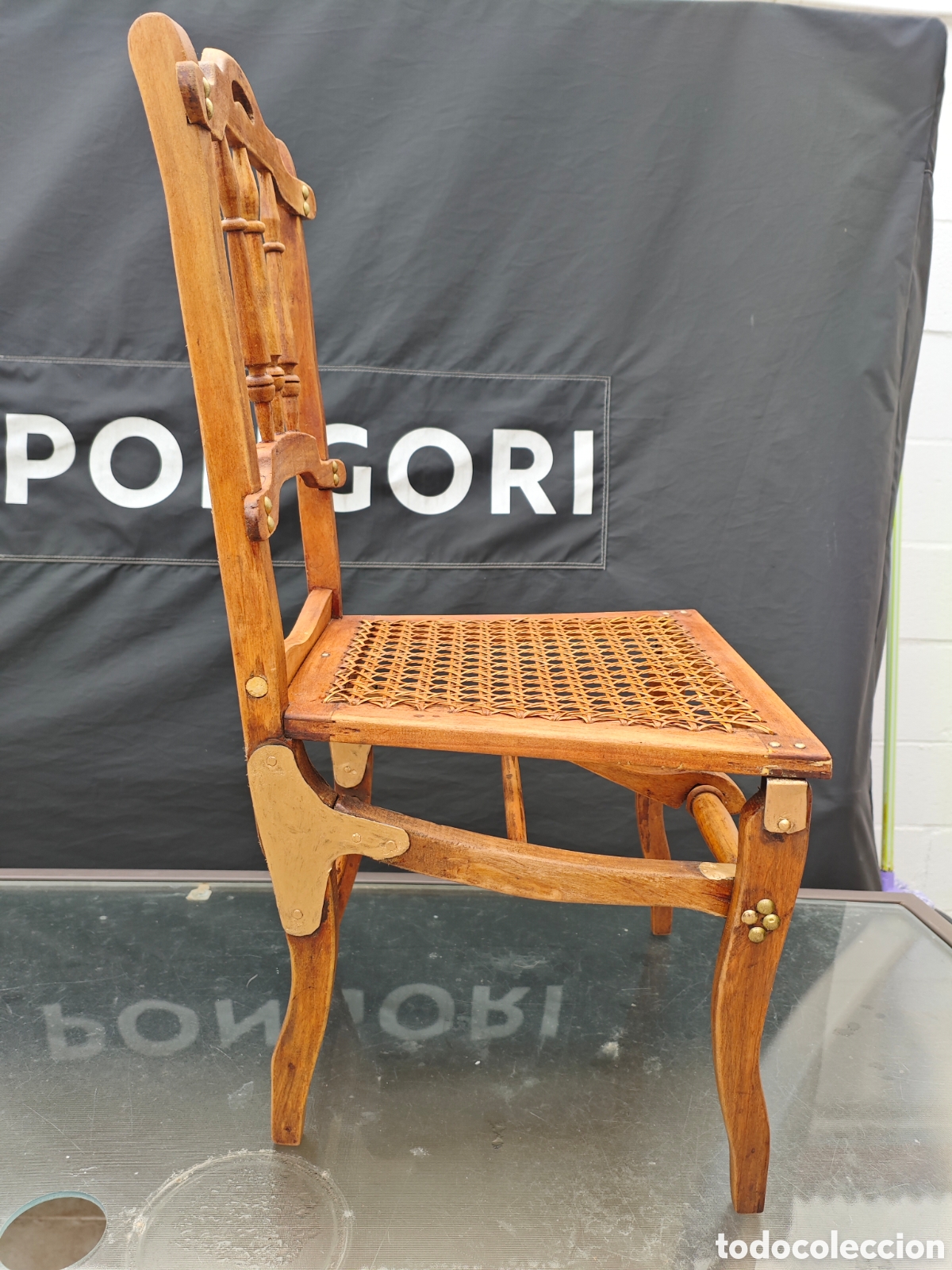 Vintage: Silla antigua artesana - Foto 2