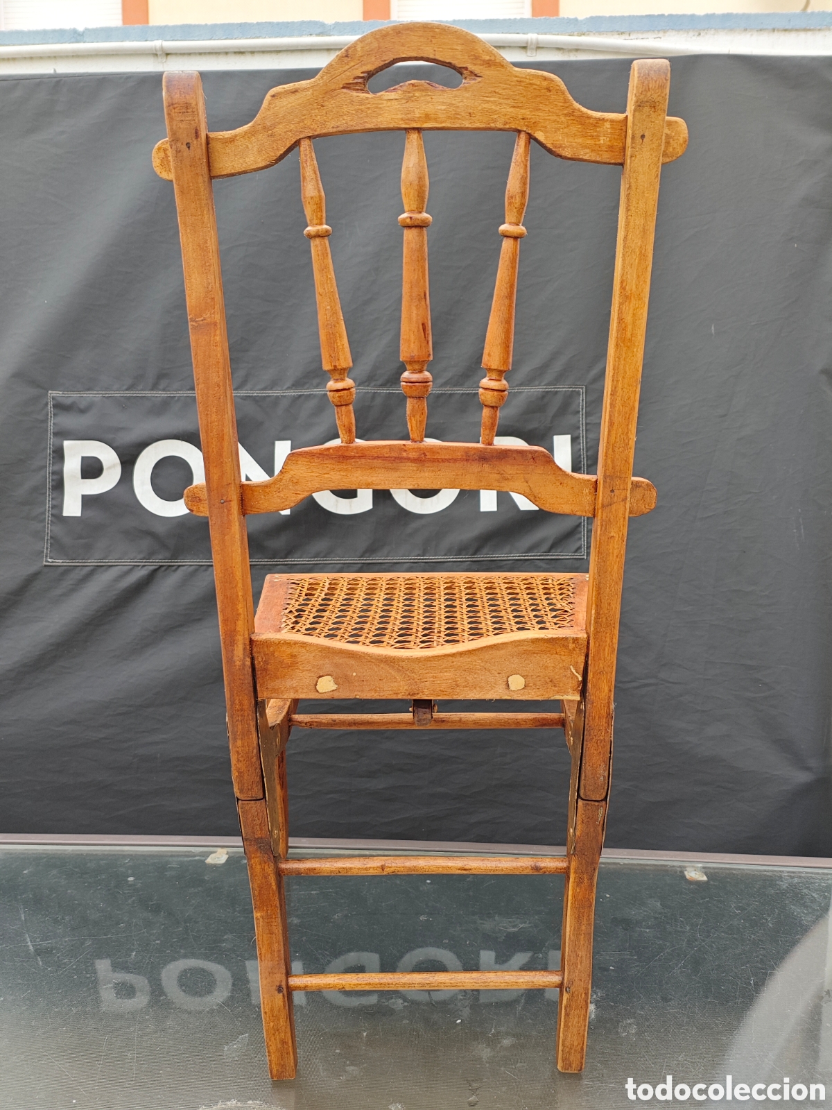 Vintage: Silla antigua artesana - Foto 3