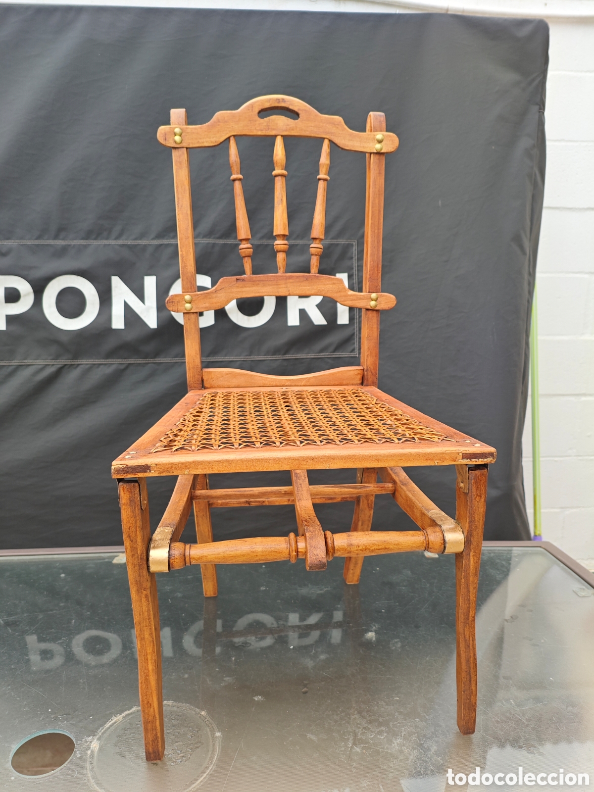 Vintage: Silla antigua artesana - Foto 1
