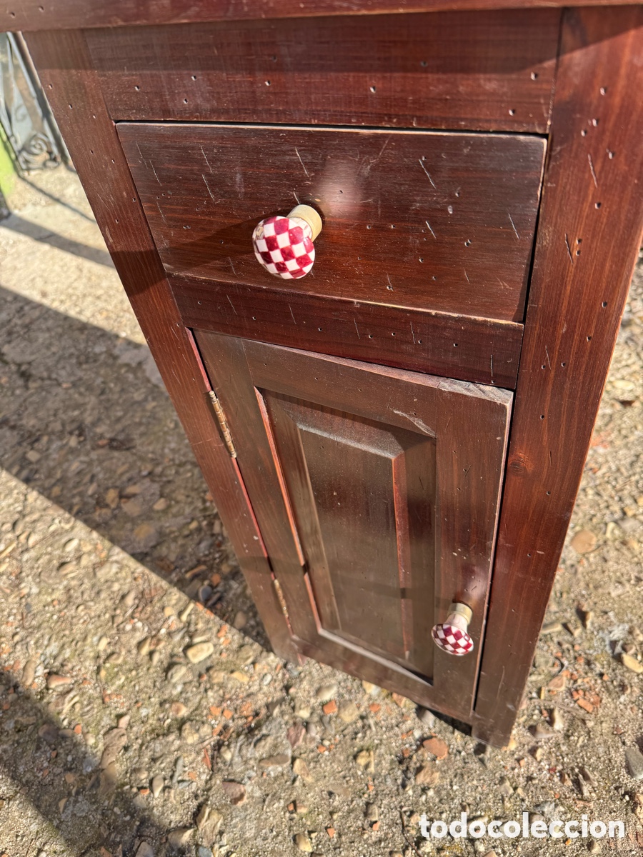 Vintage: Mesilla alta en madera - Foto 2