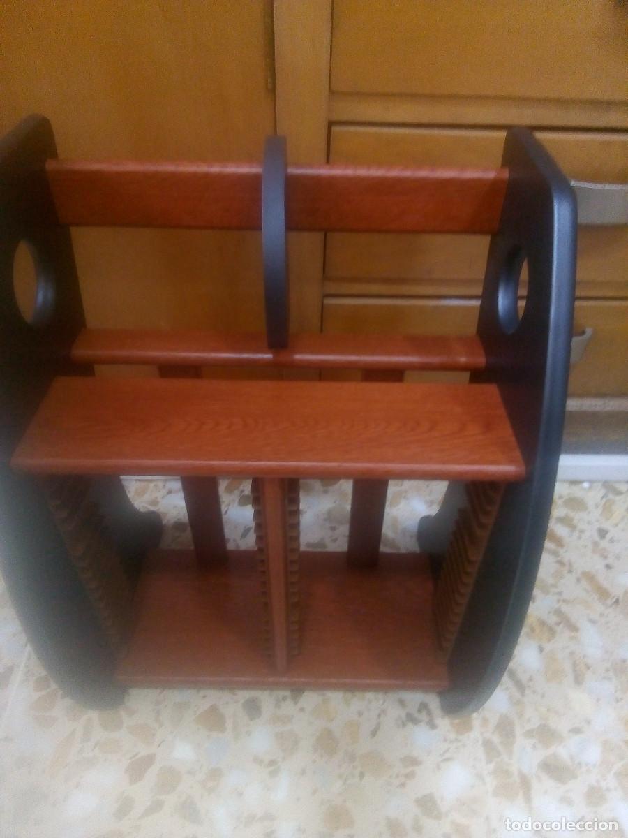 Vintage: ESTANTE CD MADERA MACIZA A ESTRENAR - Foto 1
