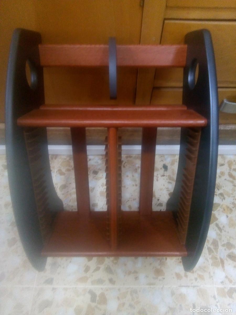 Vintage: ESTANTE CD MADERA MACIZA A ESTRENAR - Foto 5