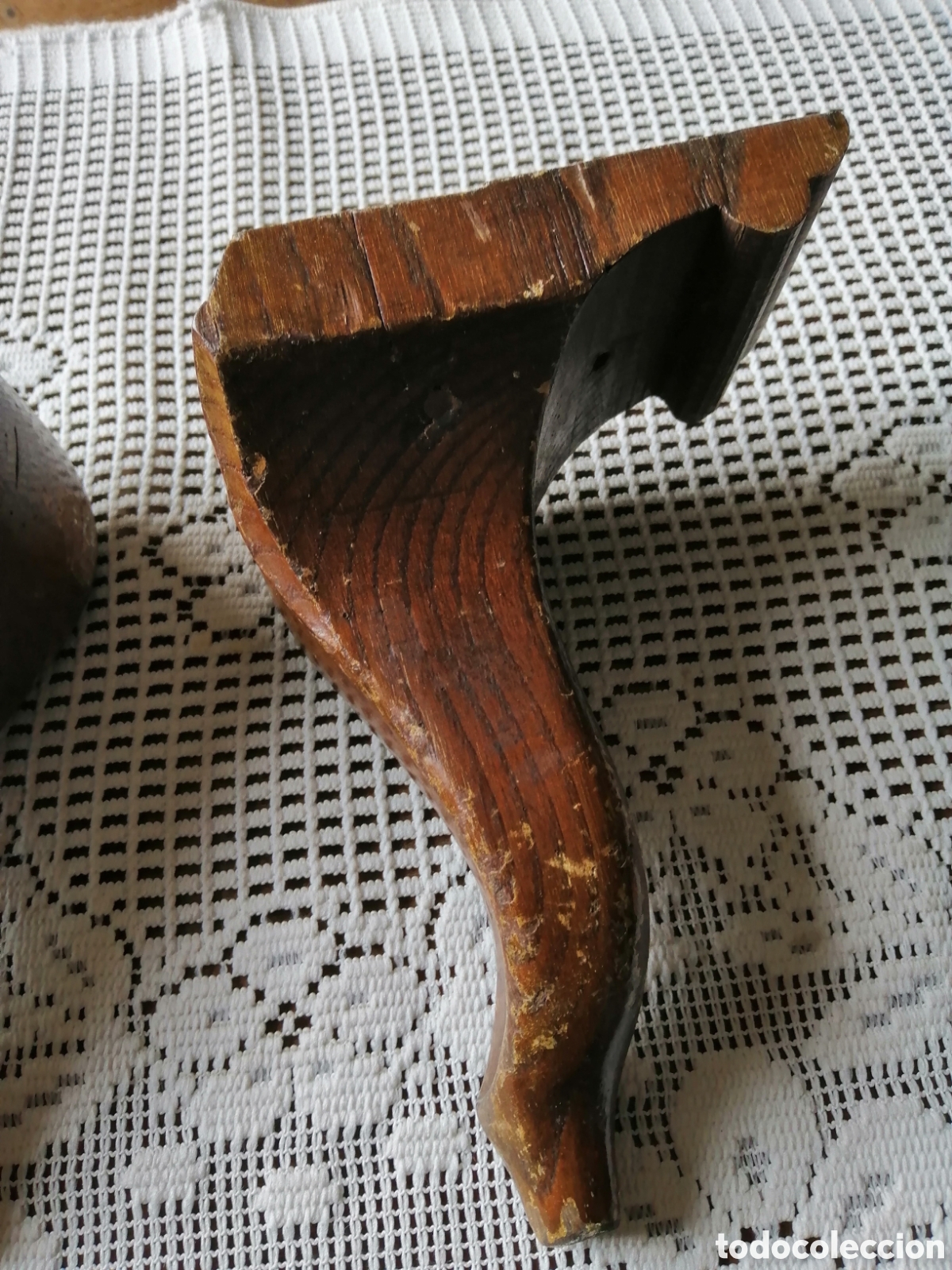 Vintage: PATAS DE MUEBLE. MADERA DE CASTA&Ntilde;O - Foto 5