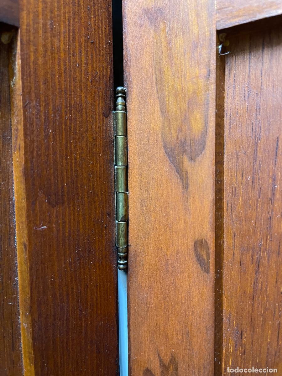Vintage: Biombo de madera de 6 hojas - Foto 6
