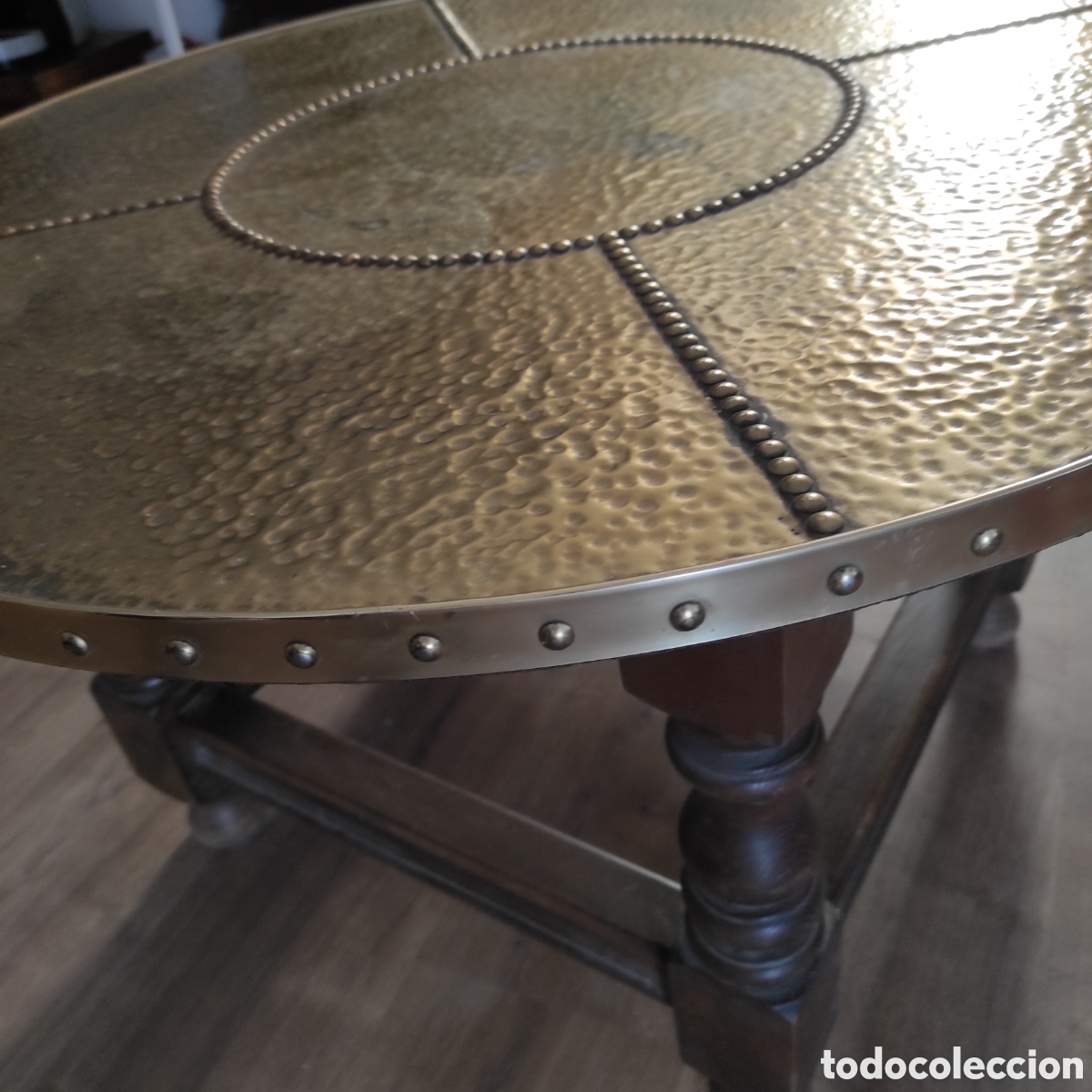 Vintage: Mesa con sobre de lat&oacute;n - Foto 5