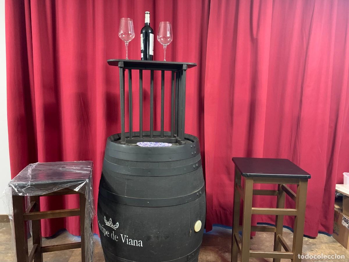 Vintage: MESA; BARRIL CON SOPORTE PARA TAPAS Y PINCHOS. - Foto 7