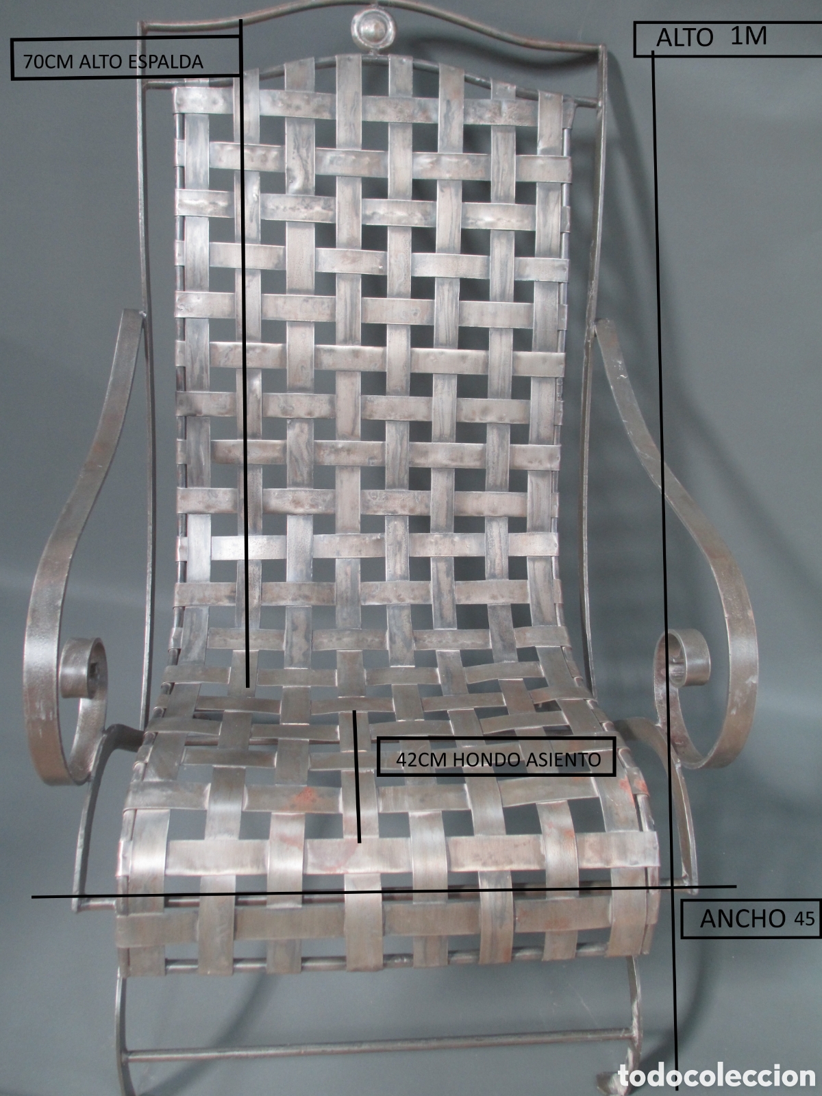 Vintage: Sillon de metal para exterior - Foto 9