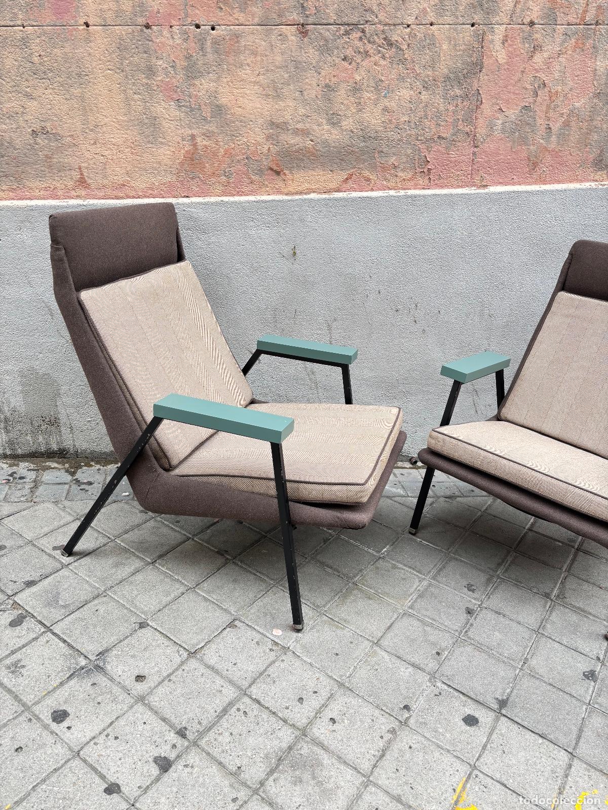 Vintage: PAREJA DE SILLONES 1960 - Foto 4