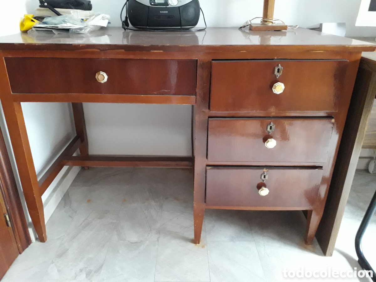 Vintage: MESA PROFESOR DE ESCUELA - Foto 1