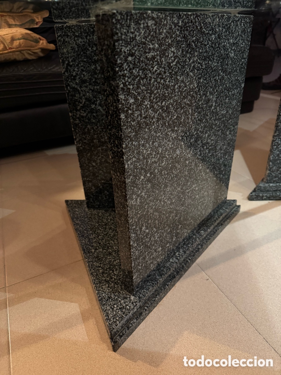 Vintage: Mesa de sal&oacute;n con base de granito - Foto 4