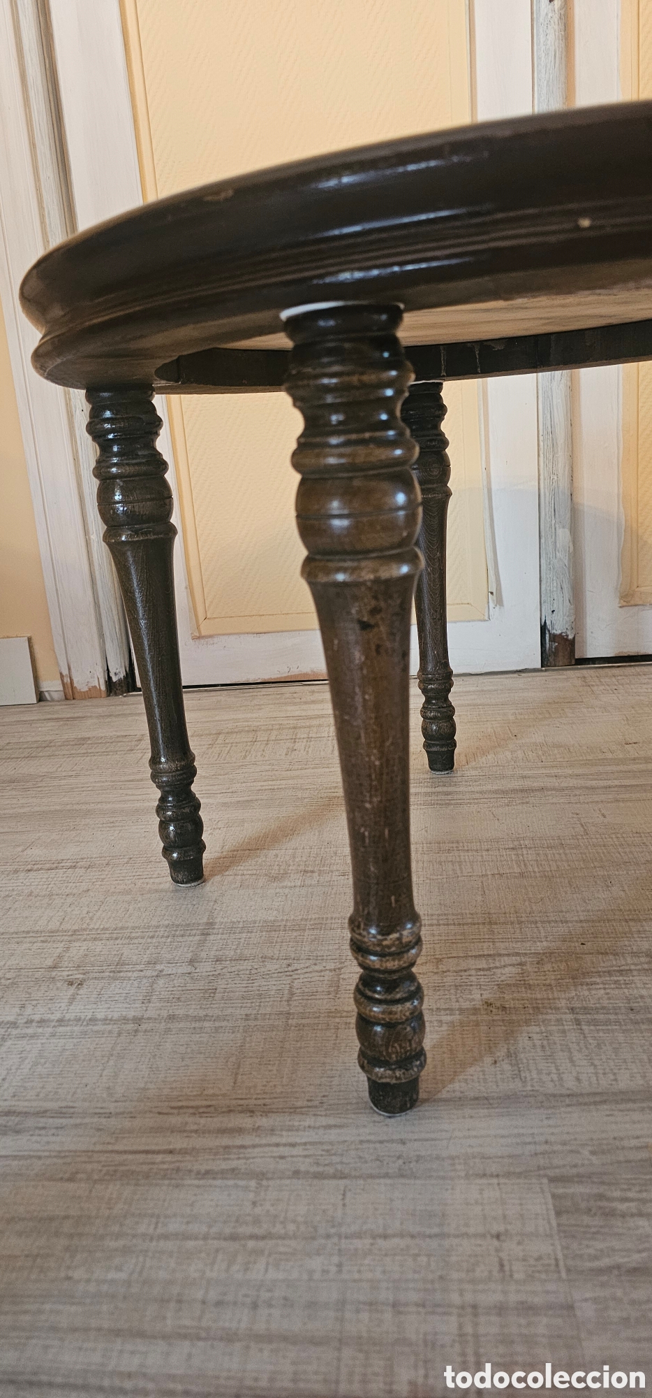 Vintage: MESA AUXILIAR CON M&Aacute;RMOL VETEADO - Foto 3